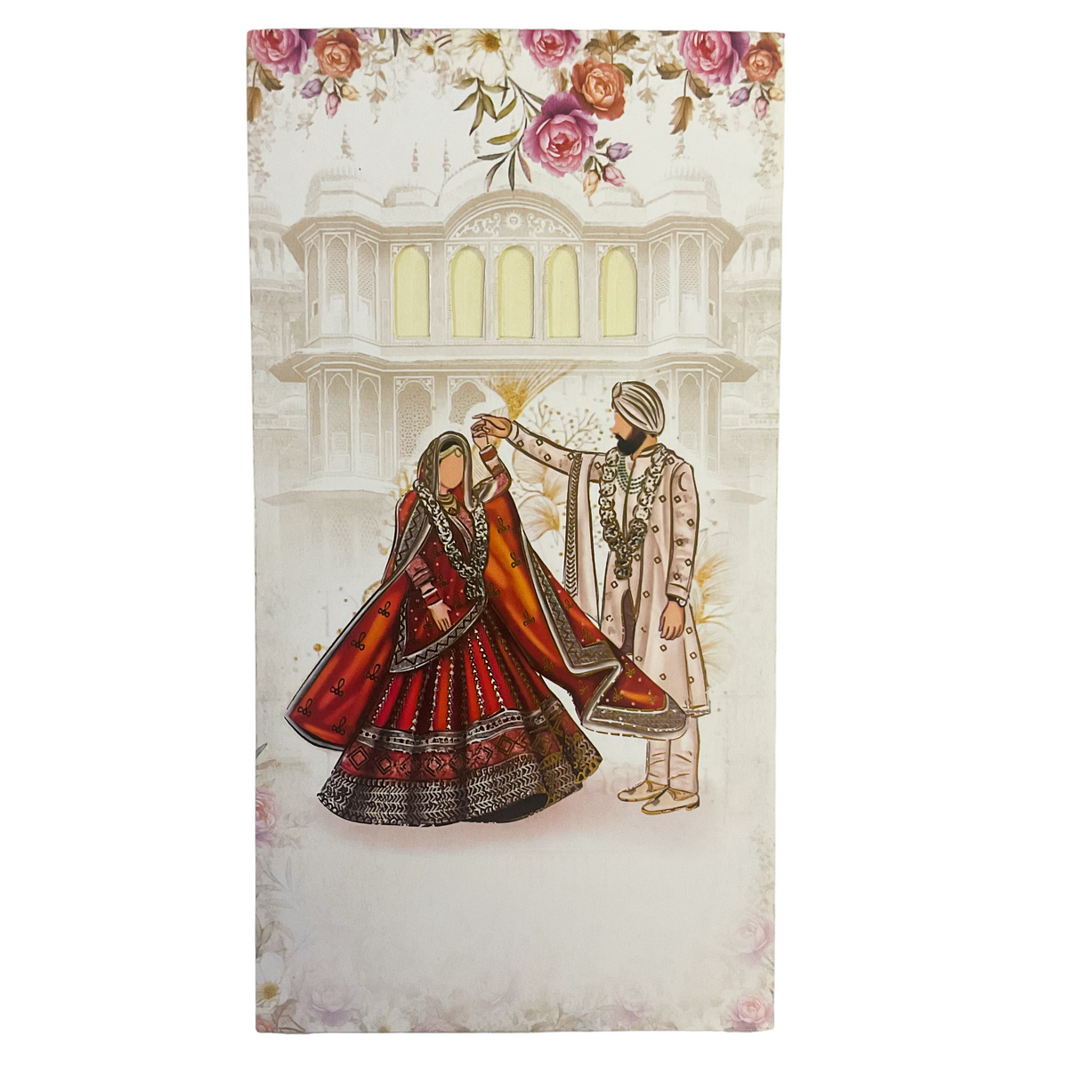 Elegant Punjabi Wedding Invitation Card - 2511