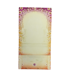 Floral Anand Karaj Punjabi Wedding Invitation Card - 2512