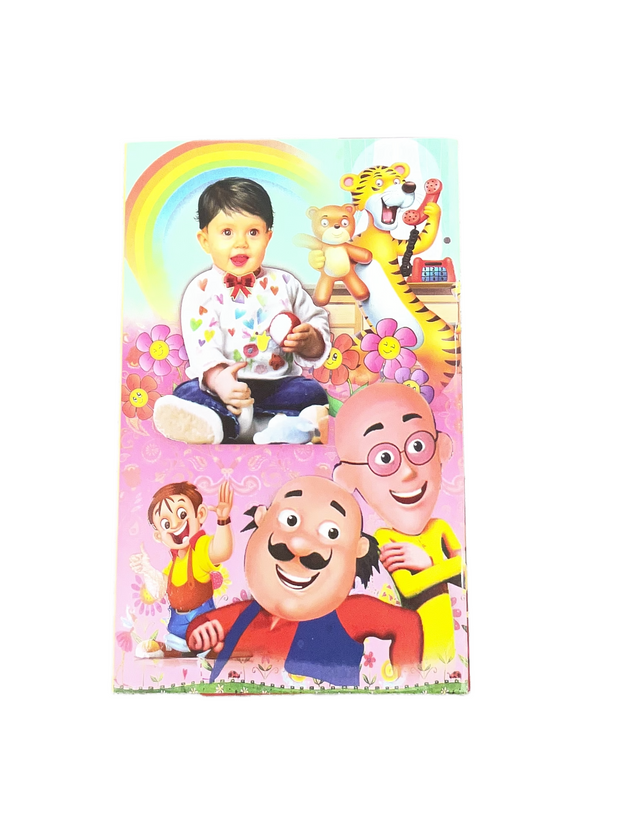 Motu Patlu Baby Birthday Invitation Card - 3064