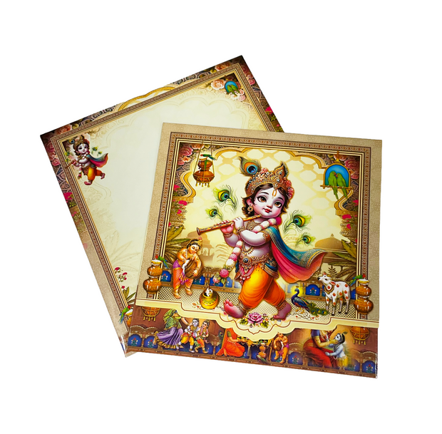 Divine Bal Gopal Ceremony Invitation Card - 4022
