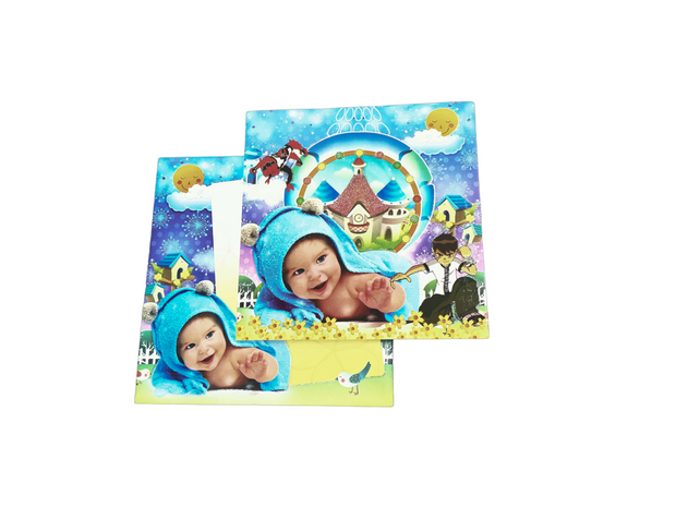 Ben 10 Baby Birthday Invitation Card - 6006