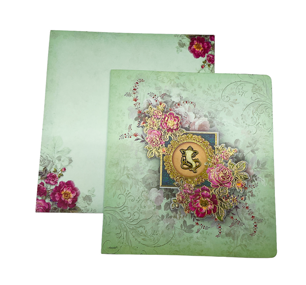 Elegant Floral Wedding Invitation Card - 629