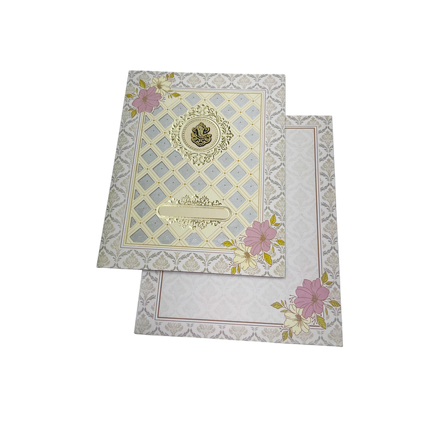 Elegant Floral Wedding Invitation Card - 752