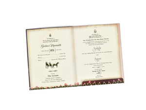 Royal Palace Bride & Groom Wedding Card - A-210