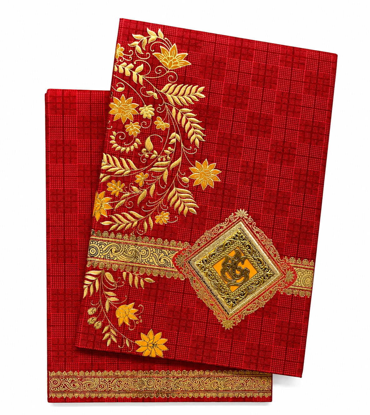 Premium Hindu Ganesha Wedding Invitation Card - AC-017