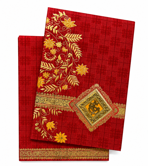 Premium Hindu Ganesha Wedding Invitation Card - AC-017