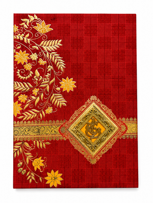 Premium Hindu Ganesha Wedding Invitation Card - AC-017