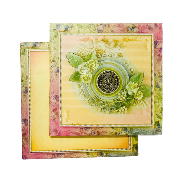 Luxury Pastel Floral Wedding Invitation Box - AC-436