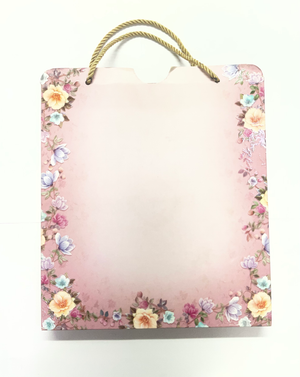 Premium Designer Floral Wedding Invitation Box with Carry Bag - AC-448