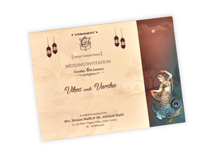 Radha Krishna Wedding Invitation Card - AC-511