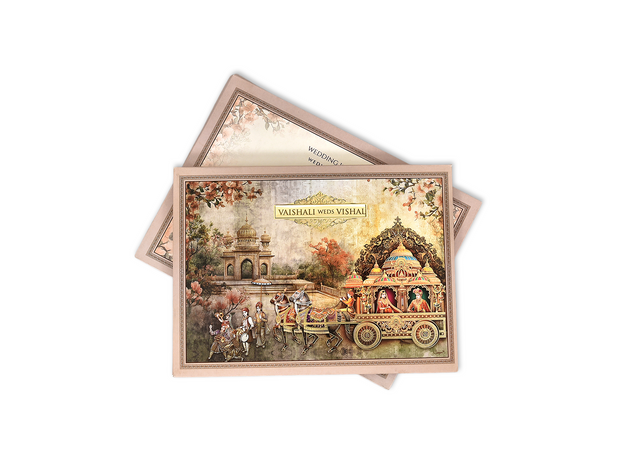 Vintage Procession Wedding Invitation Card - AC-515