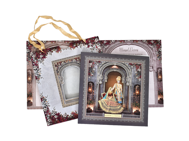 Luxury Wedding Invitation Box – Grand Couple Designs - AC-518