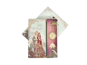 Royal Couple Theme Wedding Invitation Card - AC-530