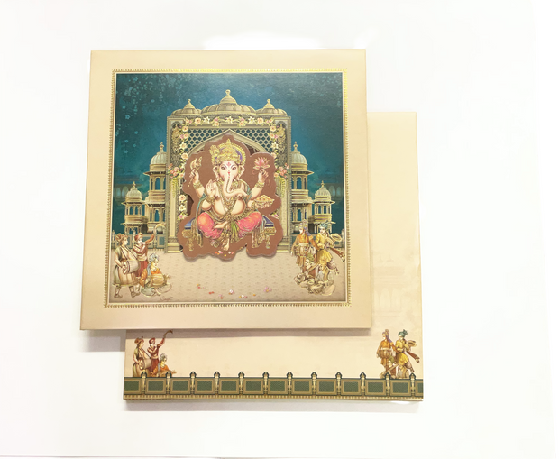 Divine Ganesha or Tirupati Balaji Wedding Invitation Card - AC-541