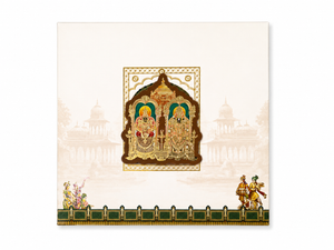 Divine Ganesha or Tirupati Balaji Wedding Invitation Card - AC-541
