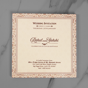 Elegant Floral Wedding Invitation Card - AC-544