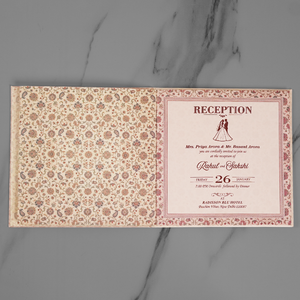 Elegant Floral Wedding Invitation Card - AC-544