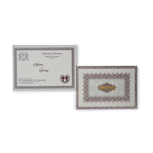 Elegant Vintage Floral Wedding Invitation Card - AC-546