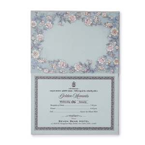 Elegant Vintage Floral Wedding Invitation Card - AC-546