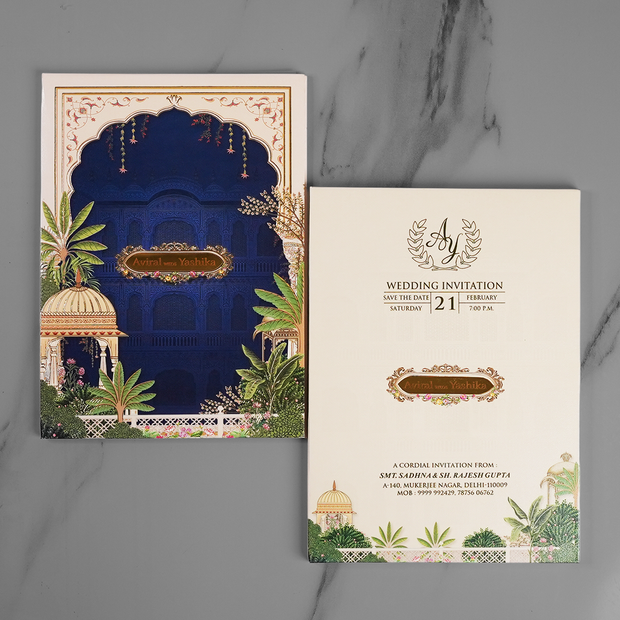 Traditional Heritage Wedding Invitation Card - AC-549