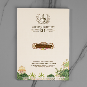 Traditional Heritage Wedding Invitation Card - AC-549