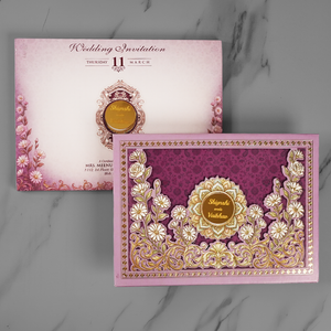 Luxury Floral Wedding Invitation Card - AC-553
