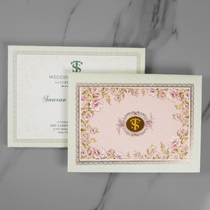 Elegant Floral Wedding Invitation Card - AC-558