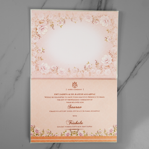 Elegant Floral Wedding Invitation Card - AC-558
