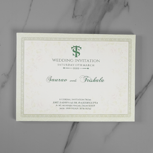 Elegant Floral Wedding Invitation Card - AC-558