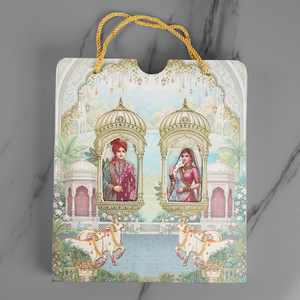 Royal Bride Groom Wedding Invitation Card - AC-560