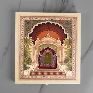 Royal Peacock Wedding Invitation Card - AC-561