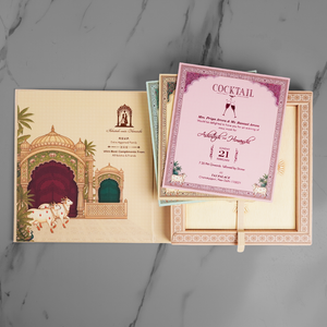Royal Peacock Wedding Invitation Card - AC-561
