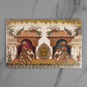 Royal Elephant Palace Wedding Invitation Card - AC-569