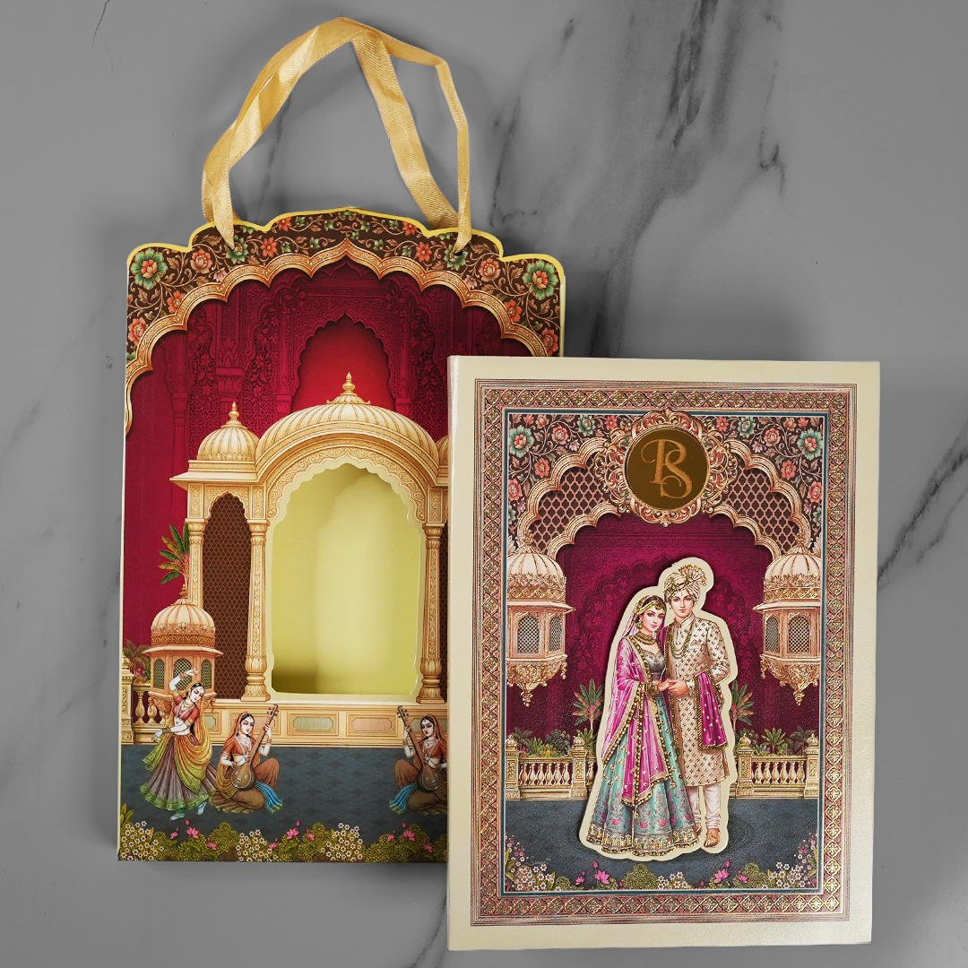 Traditional Couple Wedding Invitation Card - AC-575