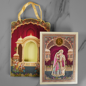 Traditional Couple Wedding Invitation Card - AC-575