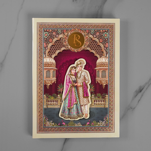 Traditional Couple Wedding Invitation Card - AC-575