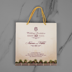 Royal Peacock Couple Wedding Invitation Card - AC-578