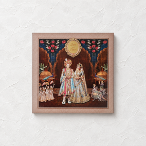 Royal Indian Couple Wedding Invitation Card - AC-579