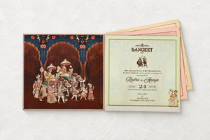 Royal Indian Couple Wedding Invitation Card - AC-579