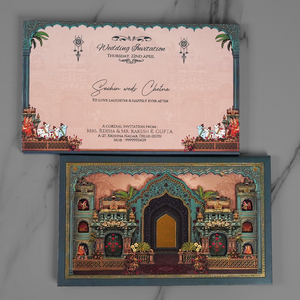 Royal Palace Wedding Invitation Card - AC-581