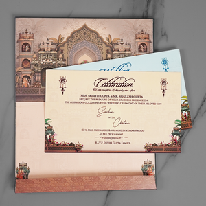 Royal Palace Wedding Invitation Card - AC-581