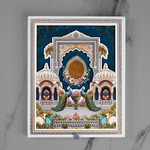 Royal Peacock Palace Wedding Invitation Card - AC-585