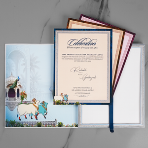 Royal Peacock Palace Wedding Invitation Card - AC-585