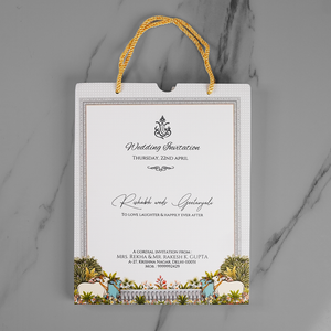 Royal Peacock Palace Wedding Invitation Card - AC-585