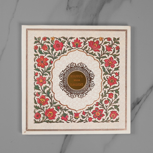 Elegant Floral Heritage Wedding Invitation Card - AC-587