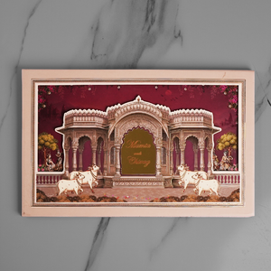 Royal Palace Theme Wedding Invitation Card - AC-595