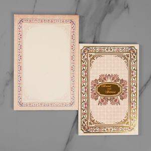 Elegant Floral Rose Wedding Invitation Card - AC-596
