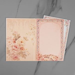 Elegant Floral Rose Wedding Invitation Card - AC-596