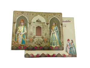 Royal Elephant Theme Wedding Invitation Card - B-023
