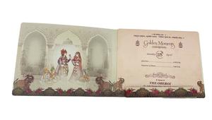 Royal Elephant Theme Wedding Invitation Card - B-023